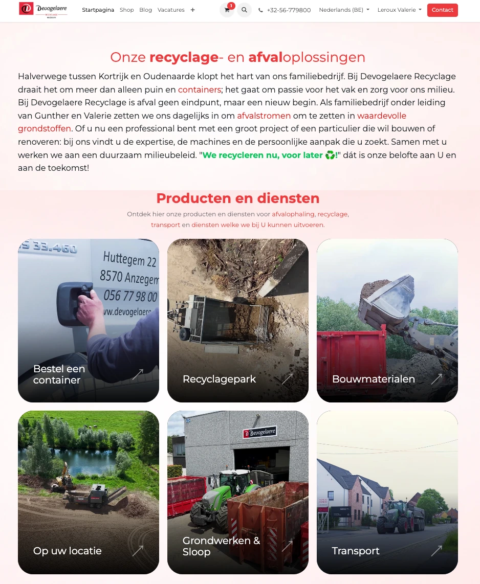 Ontdek onze vernieuwde website met online bestellingen, containerverhuur en bedrijfsnieuws.